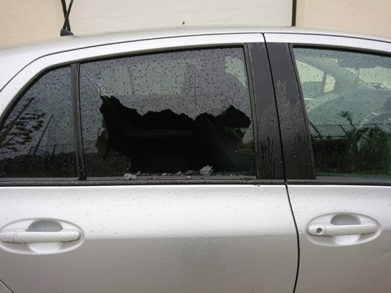Mobile side window replacement service at a customer's workplace