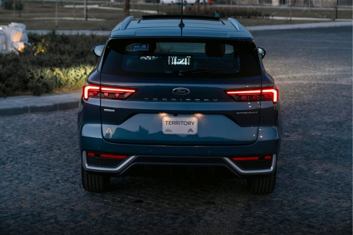 Close-up of professionally installed rear vehicle glass